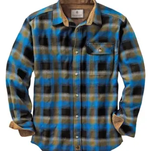 Long Sleeve Plaid Button Down Casual Shirt